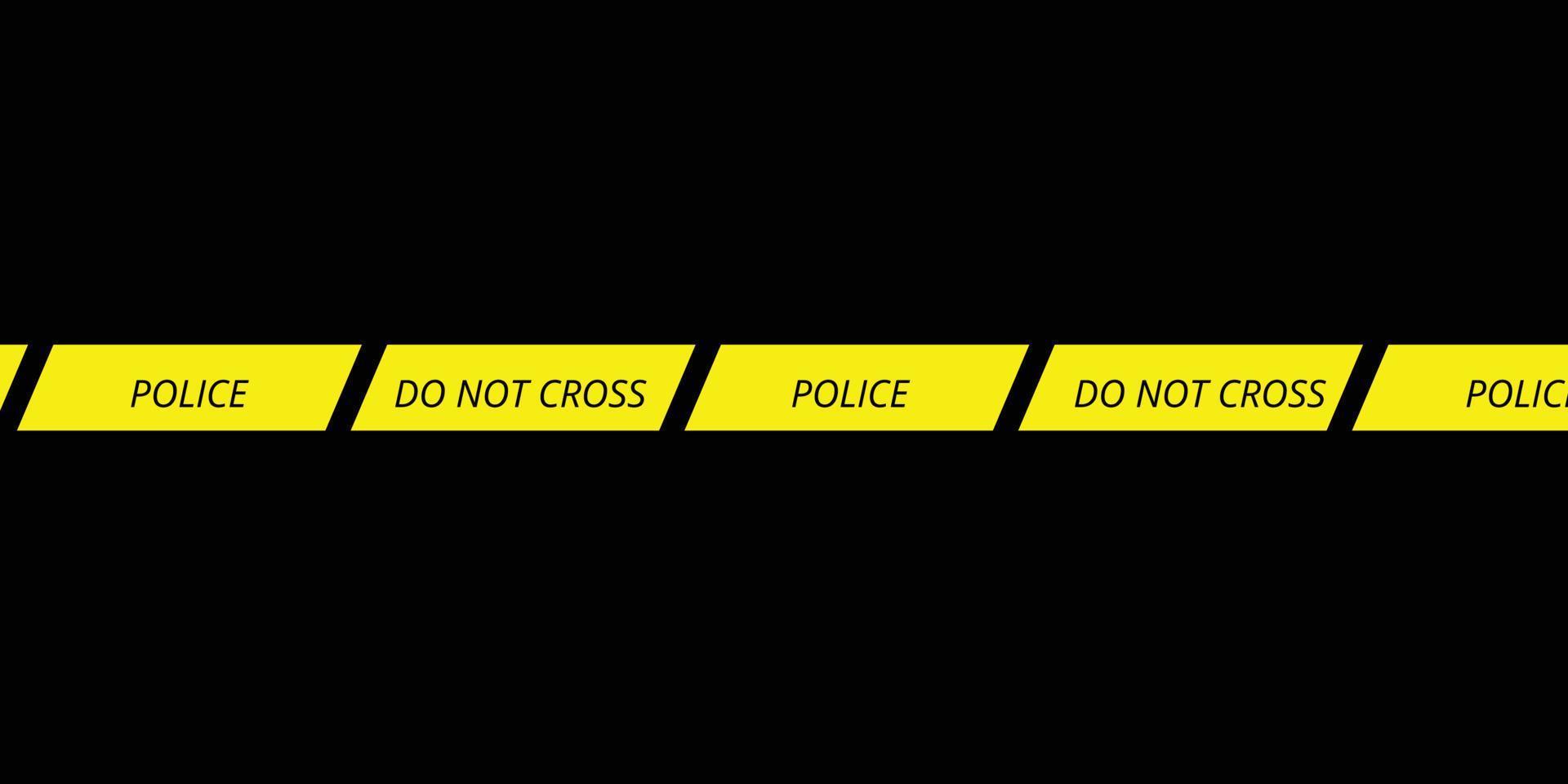 Police cordon.Do not cross sign vector