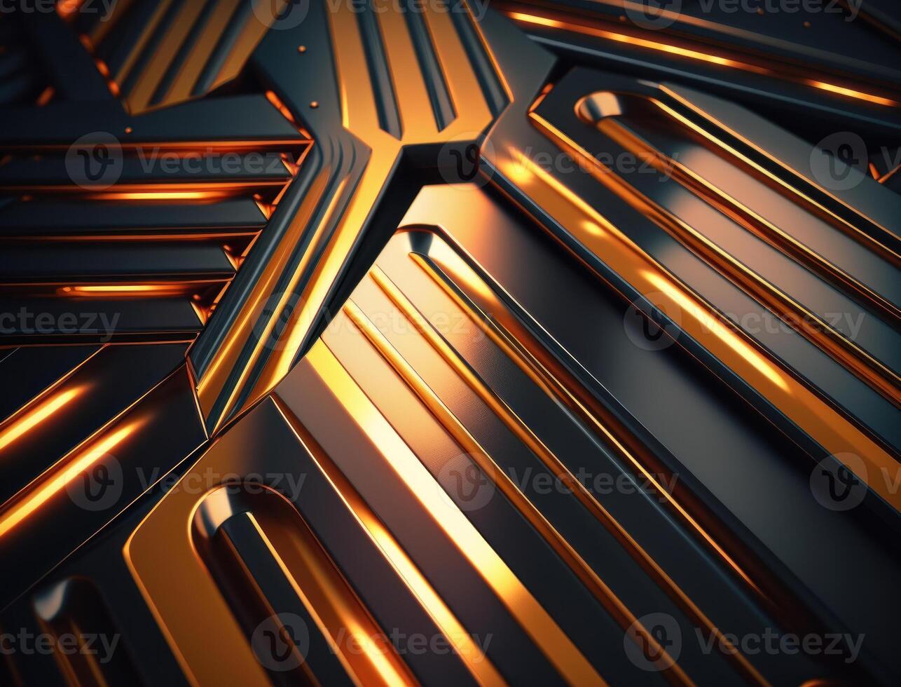 Modern technology abstract texture with diagonal metallic lines created with technology photo