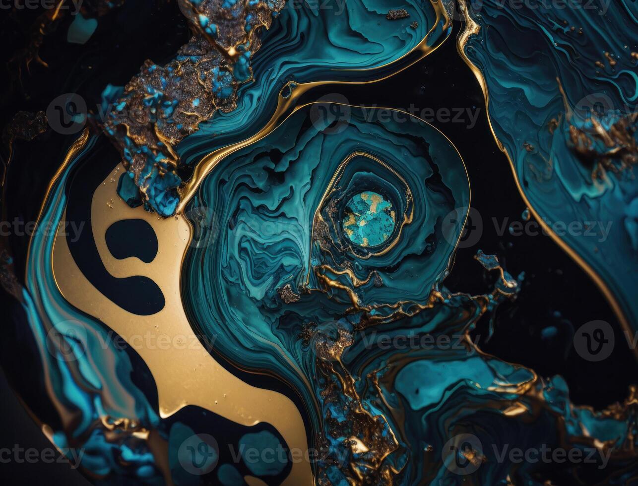 Marble stone texture background material with elements of semi-precious stones and gold created with technology photo