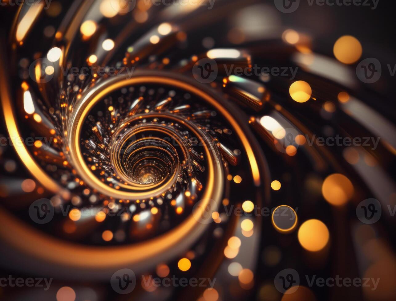 Colorful Swirling radial vortex background created with technology photo