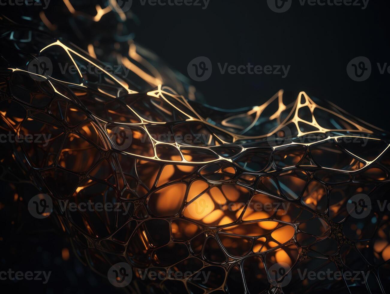 Dark black abstract background An abstract image featuring organic shapes and lines that intersect and overlap created with technology photo