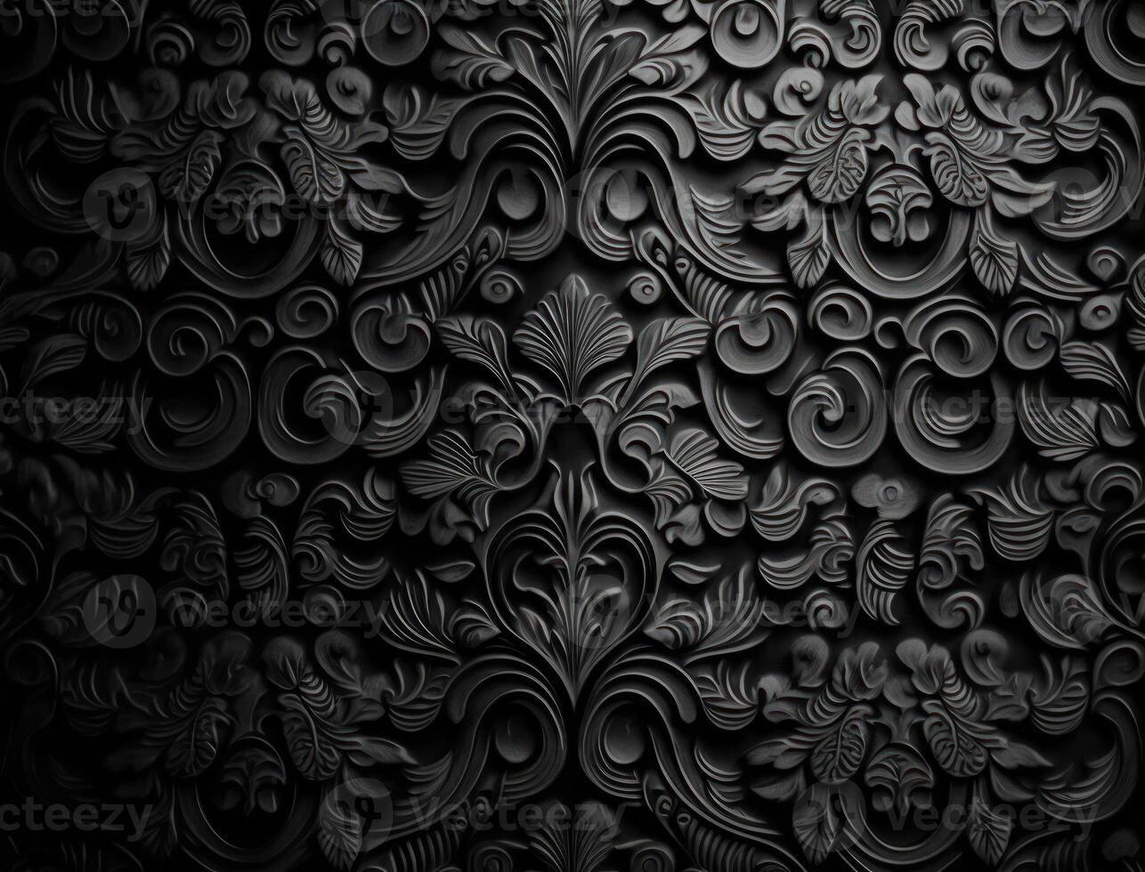 Royal vintage Victorian Gothic background Rococo venzel and whorl created with technology photo