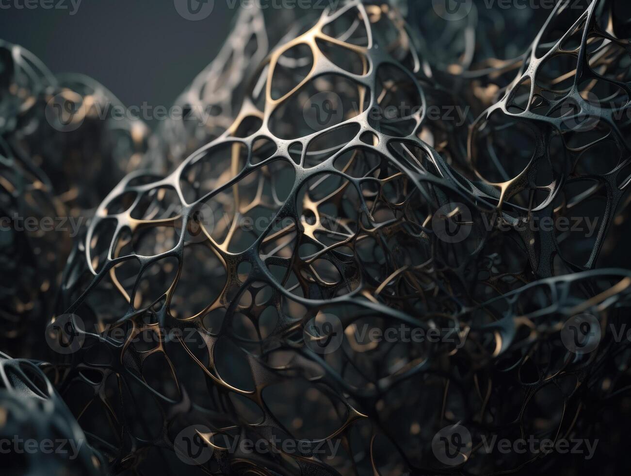 Dark black abstract background An abstract image featuring organic shapes and lines that intersect and overlap created with technology photo