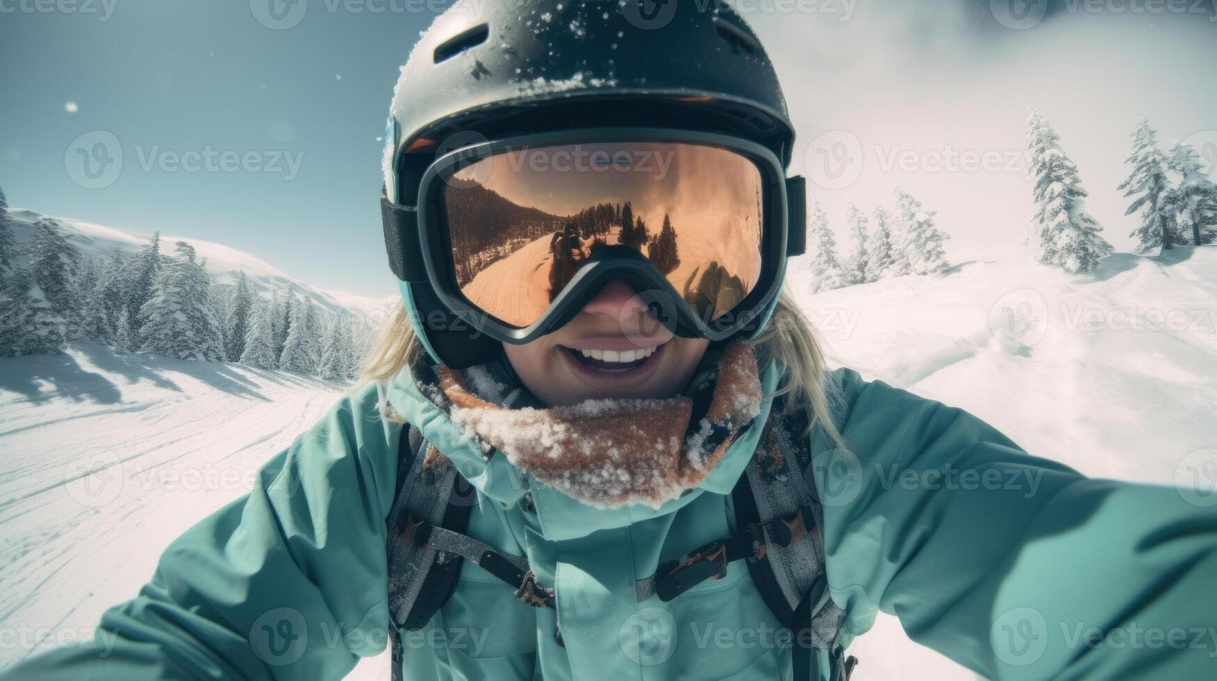 Snowboarder Captures Epic Moment in First-Person View. photo