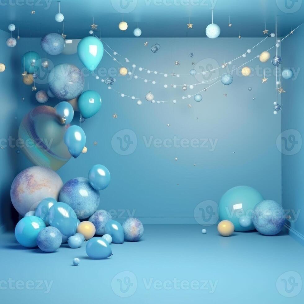 3d balloon arch decoration for photo studio.
