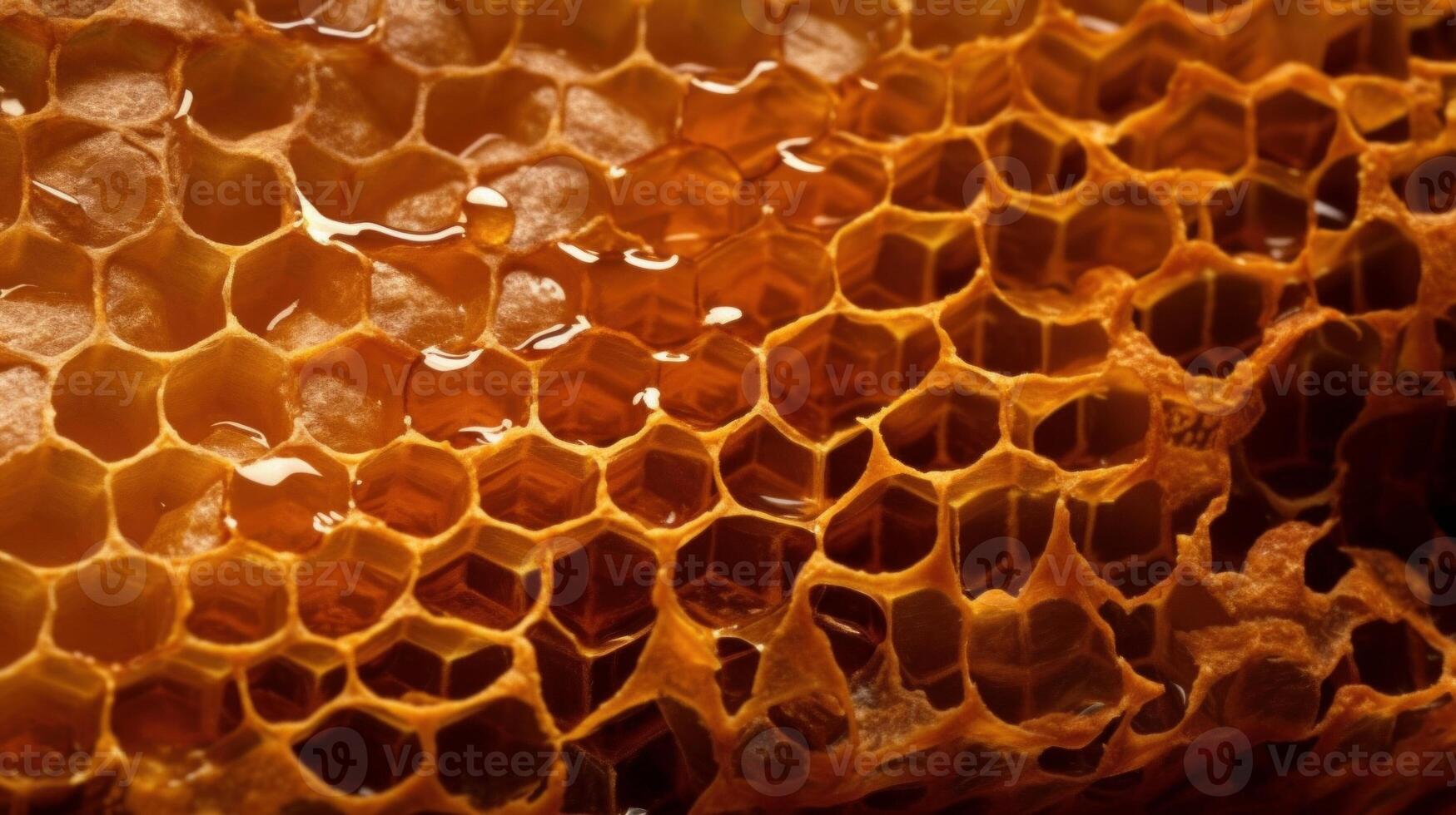 Close up of Honeycomb. photo