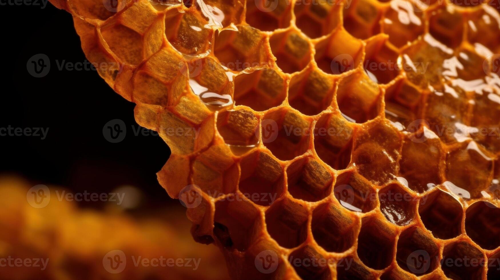 Close up of Honeycomb. photo