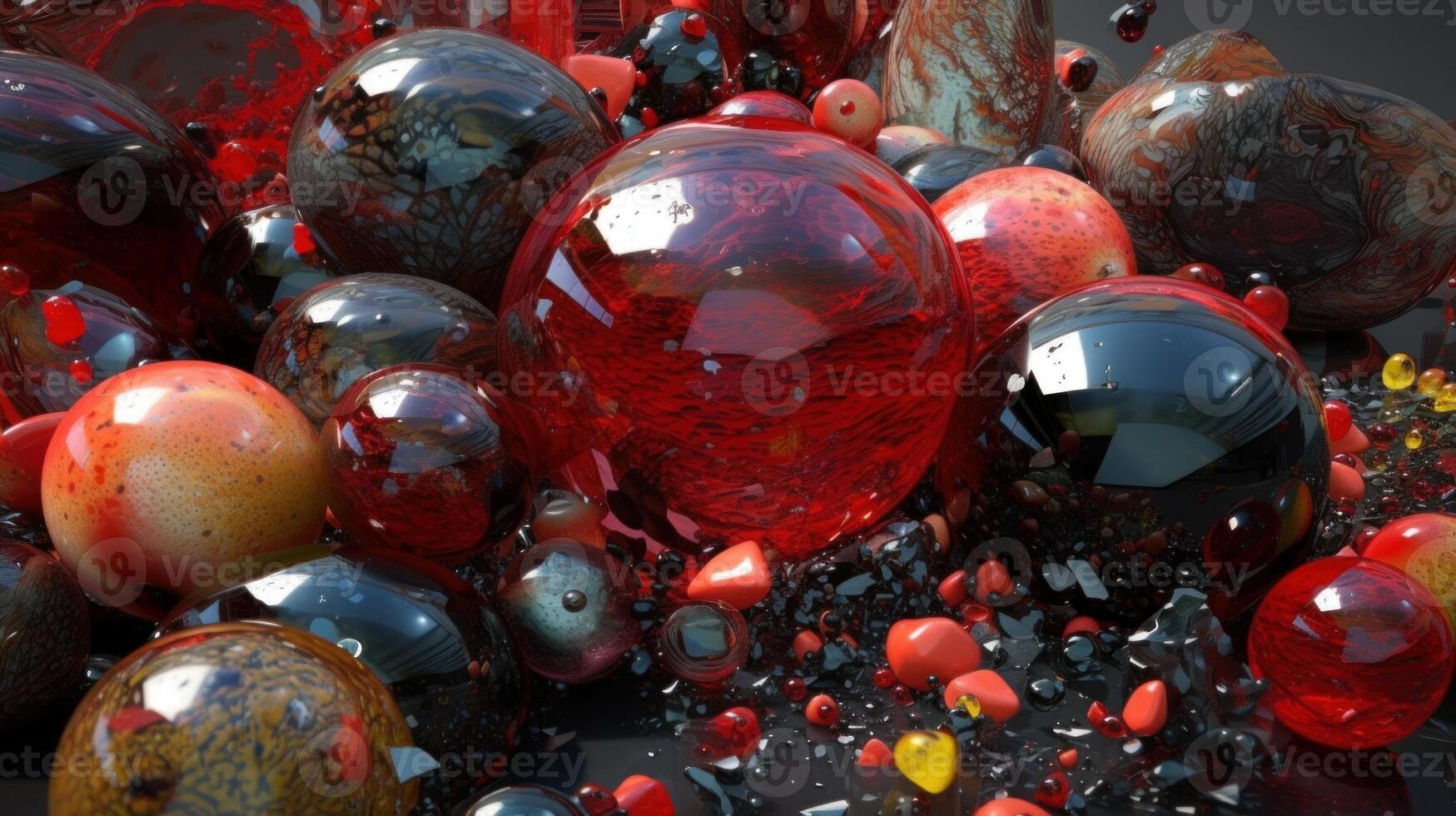 A Vibrant Abstract Background of Shapes and Primitives. photo