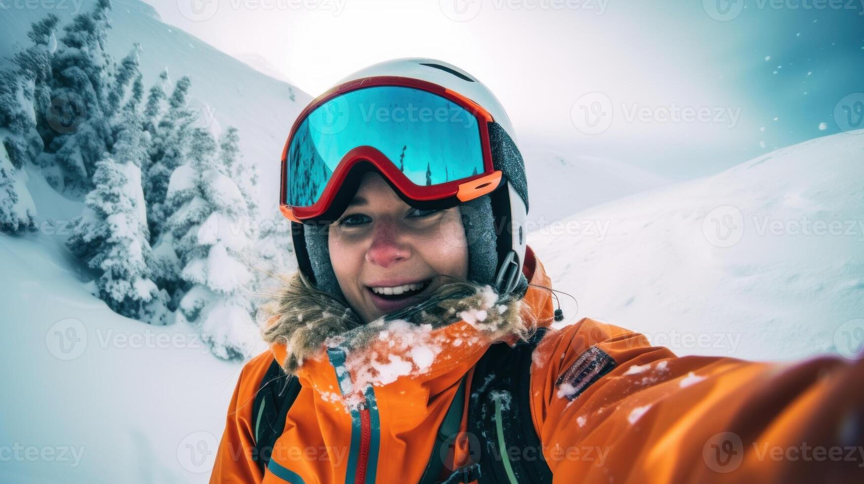 Snowboarder Captures Epic Moment in First-Person View. photo