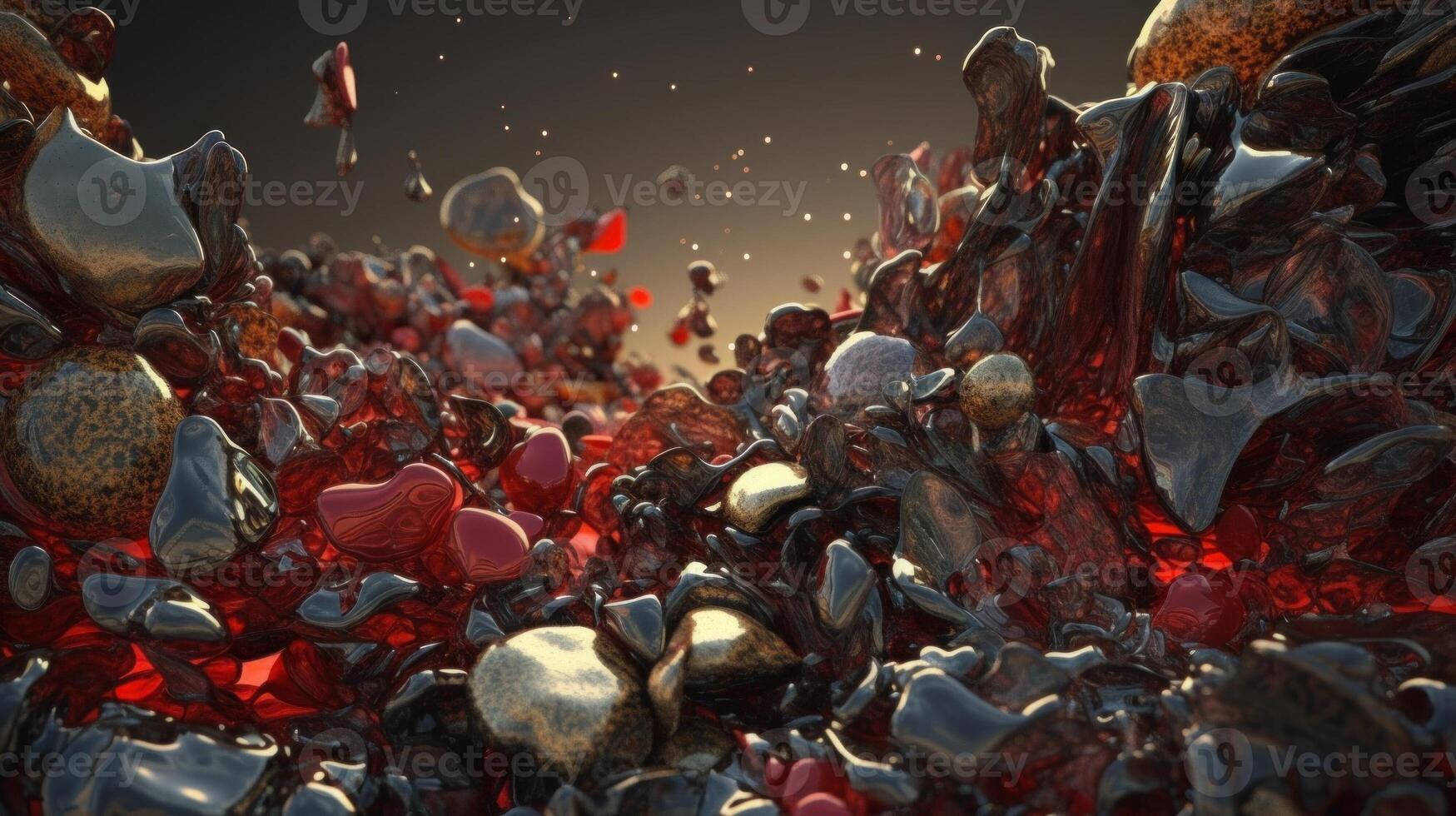 A Vibrant Abstract Background of Shapes and Primitives. photo