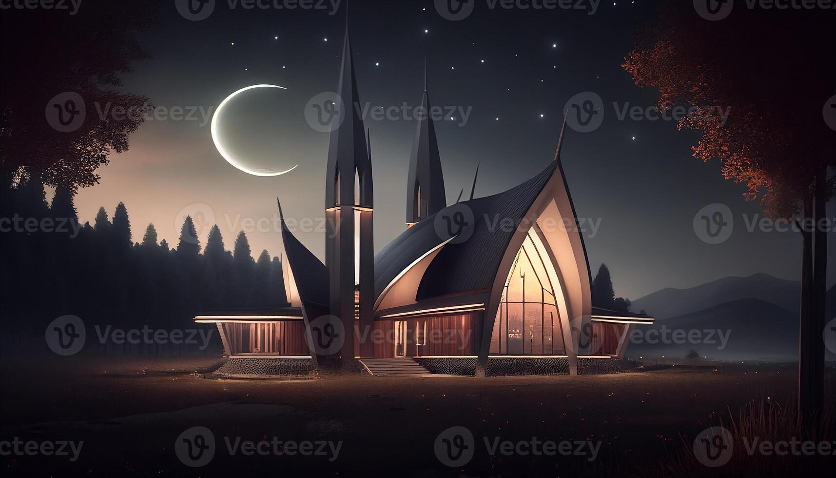 Aestatic Mosque Background photo