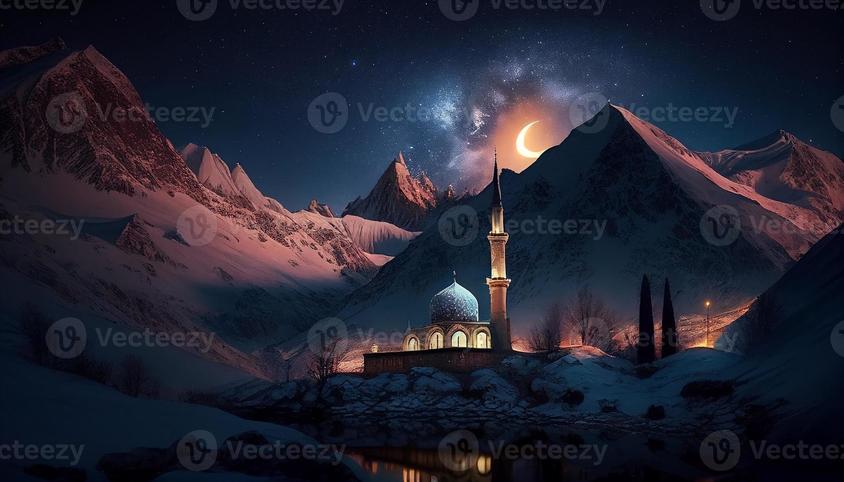 Aestatic Mosque Background photo