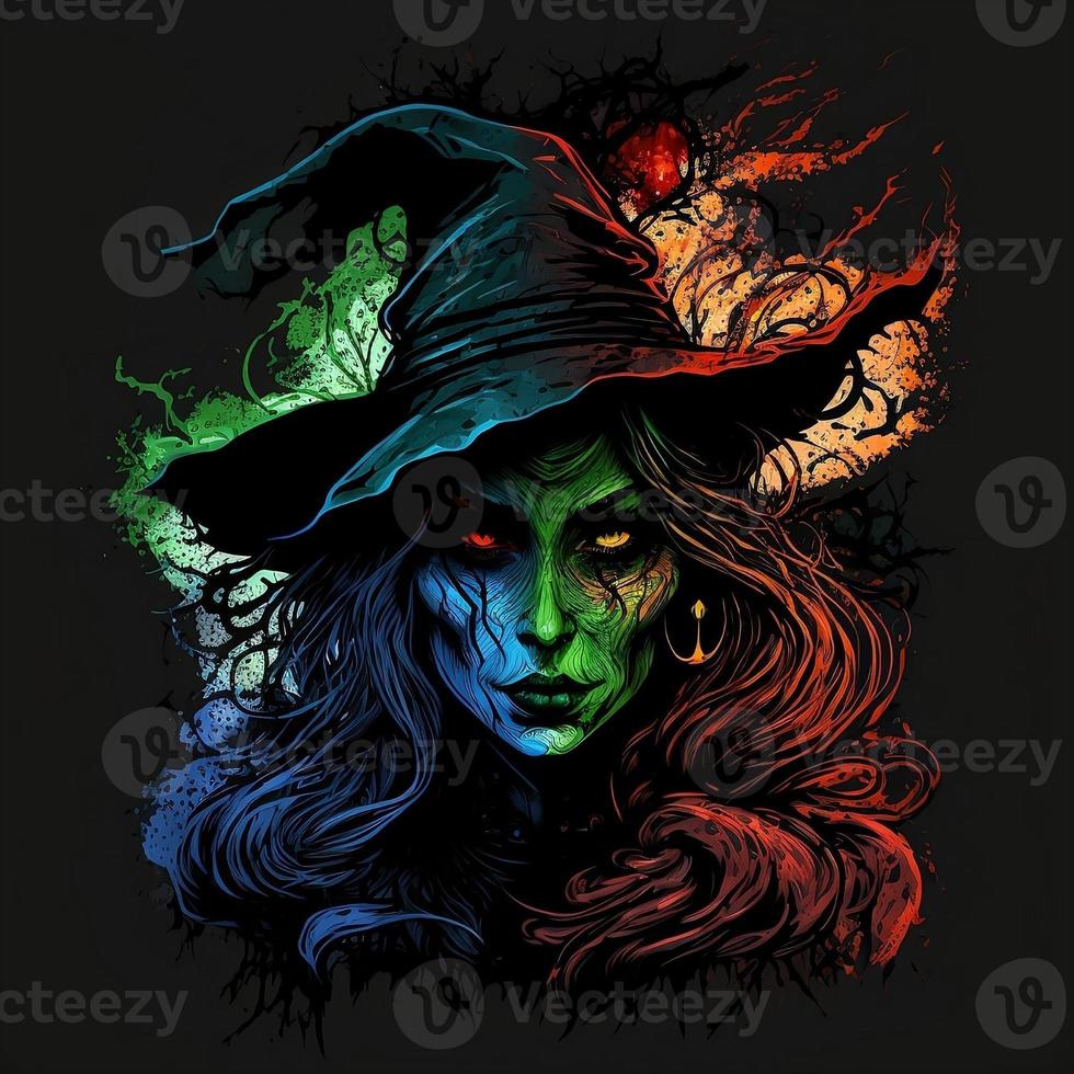 The Spooky Witch - Genetrated AI photo