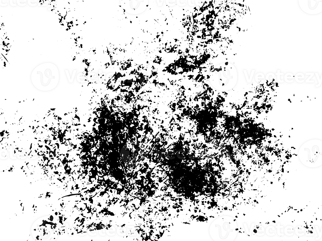 Rustic grunge texture with grain and stains. Abstract noise background. PNG graphic illustration with transparent background.