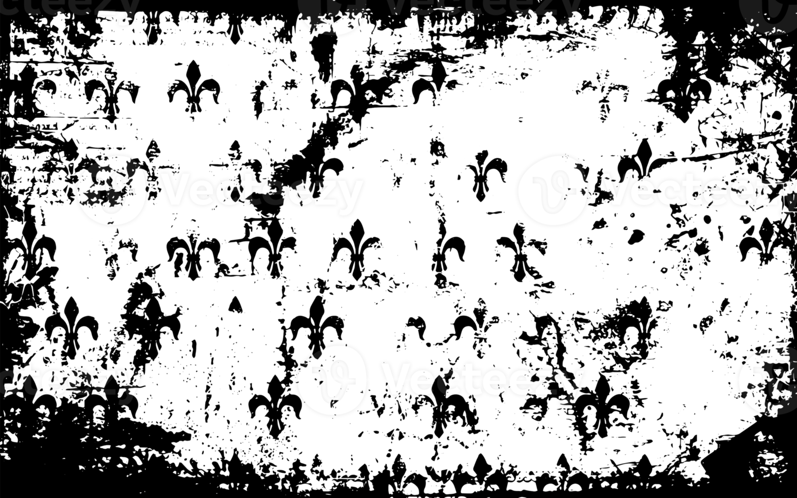 grunge frontière texture Contexte. abstrait Cadre recouvrir. png graphique illustration avec transparent Contexte.