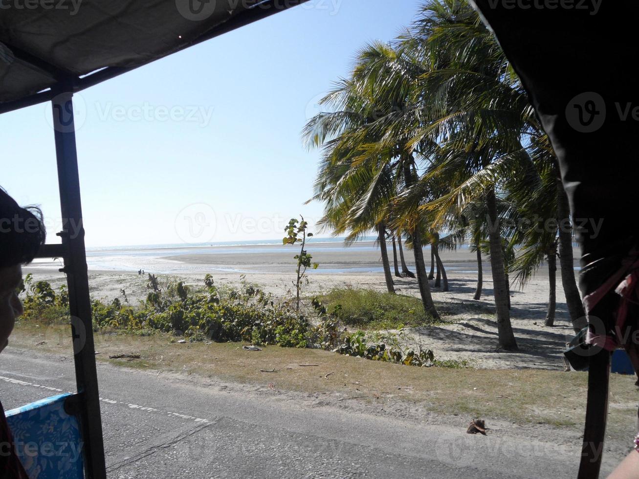 hermosa paisaje de de cox bazar, bangladesh viaje y vacaciones. foto