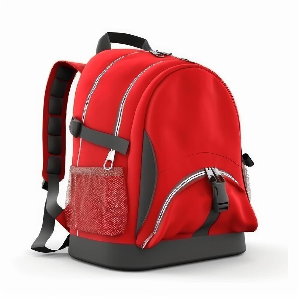 School backpack isolated. Illustration photo