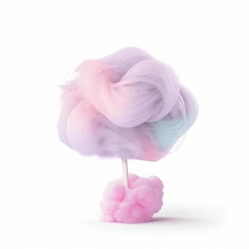 Pink cotton candy. Illustration photo