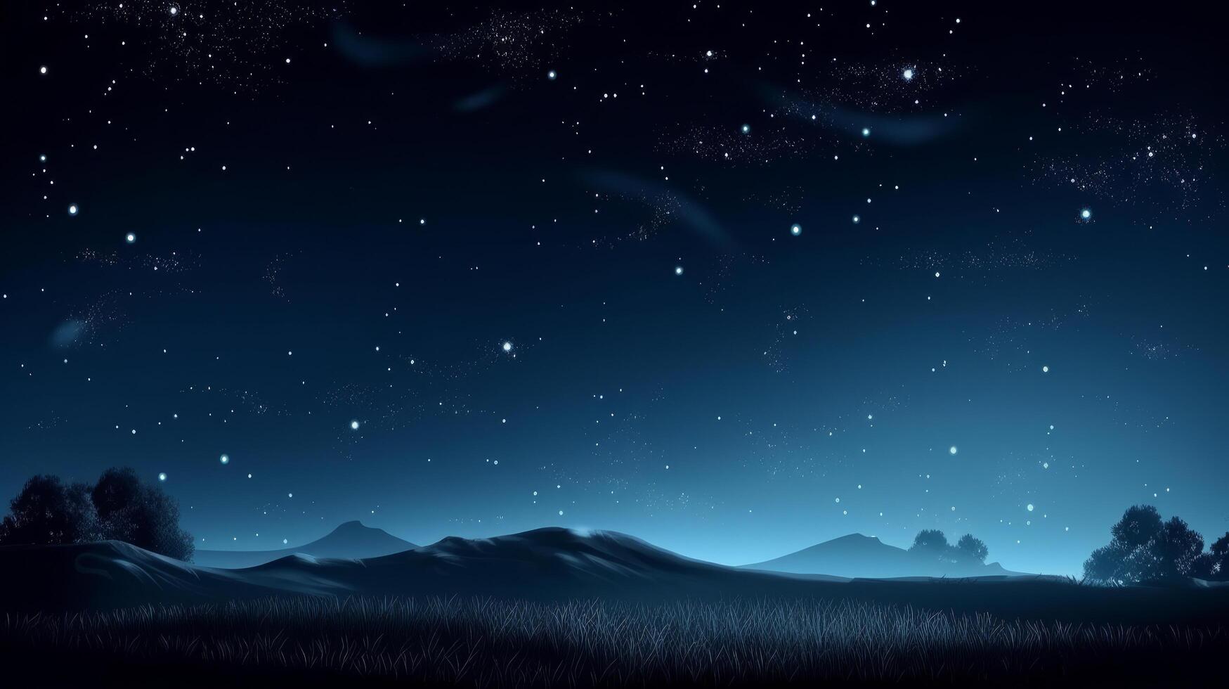 Night sky with stars. Illustration photo