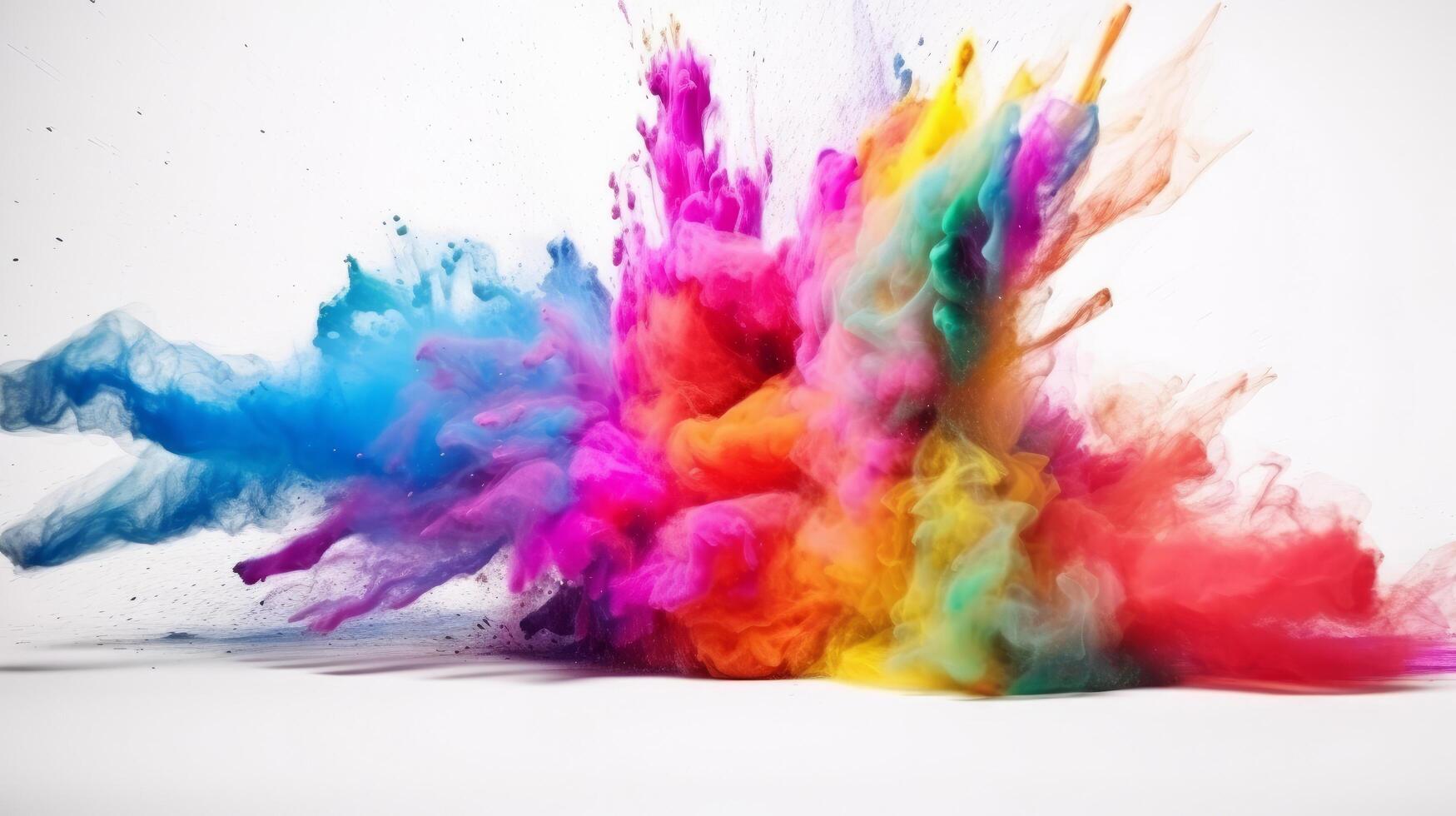 Colorful powder background. Illustration photo
