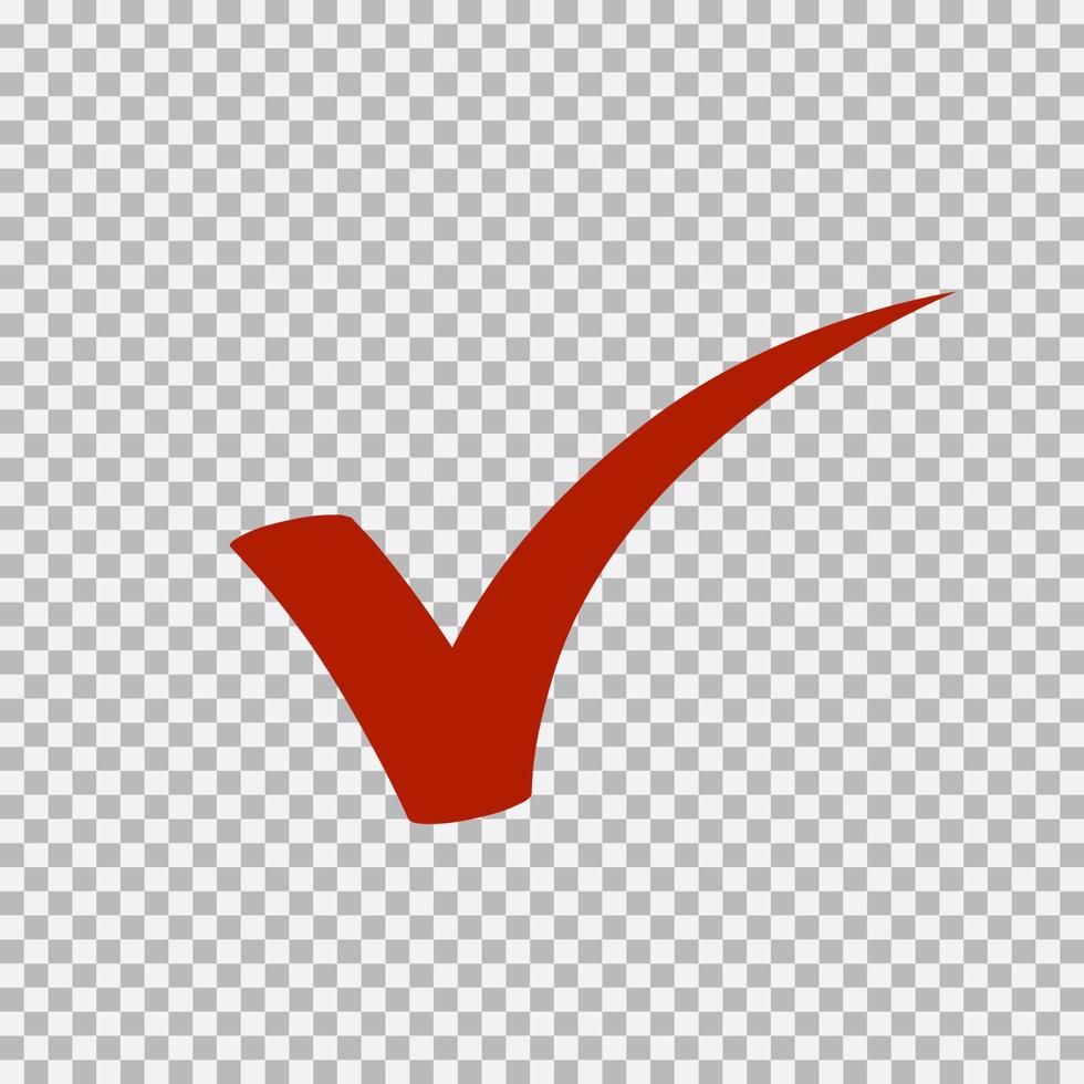 Checkmark icon, vector