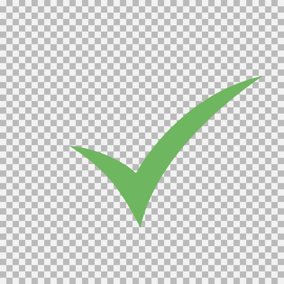Checkmark icon, vector