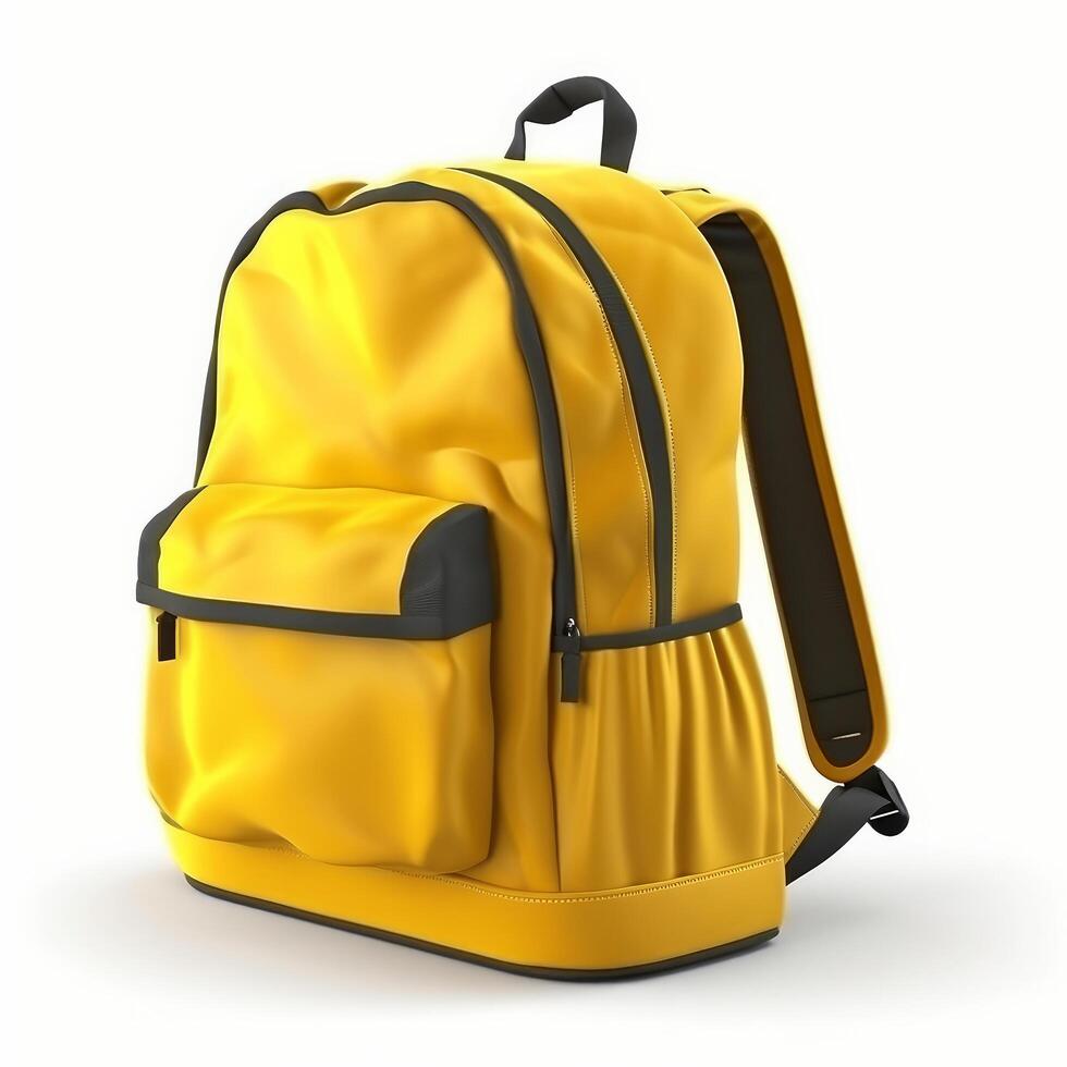 School backpack isolated. Illustration photo