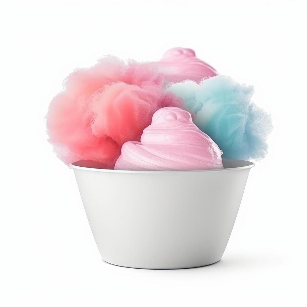 Sweet cotton candy. Illustration photo