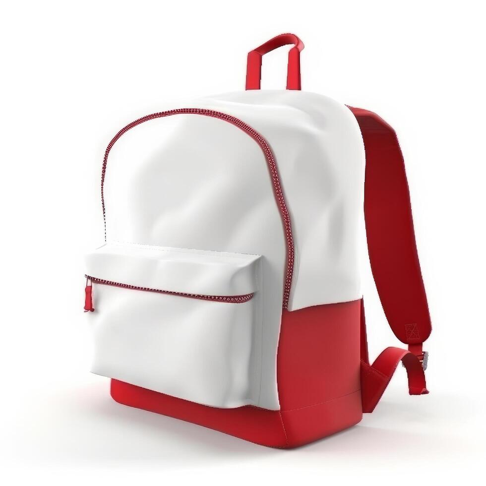 School backpack isolated. Illustration photo