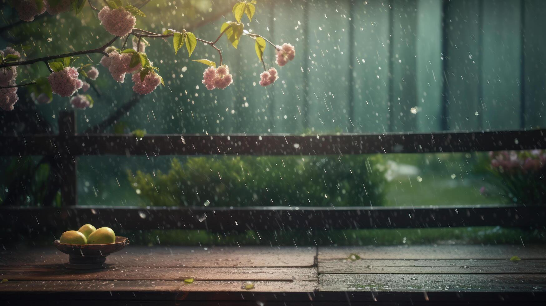 Summer rainy background. Illustration photo