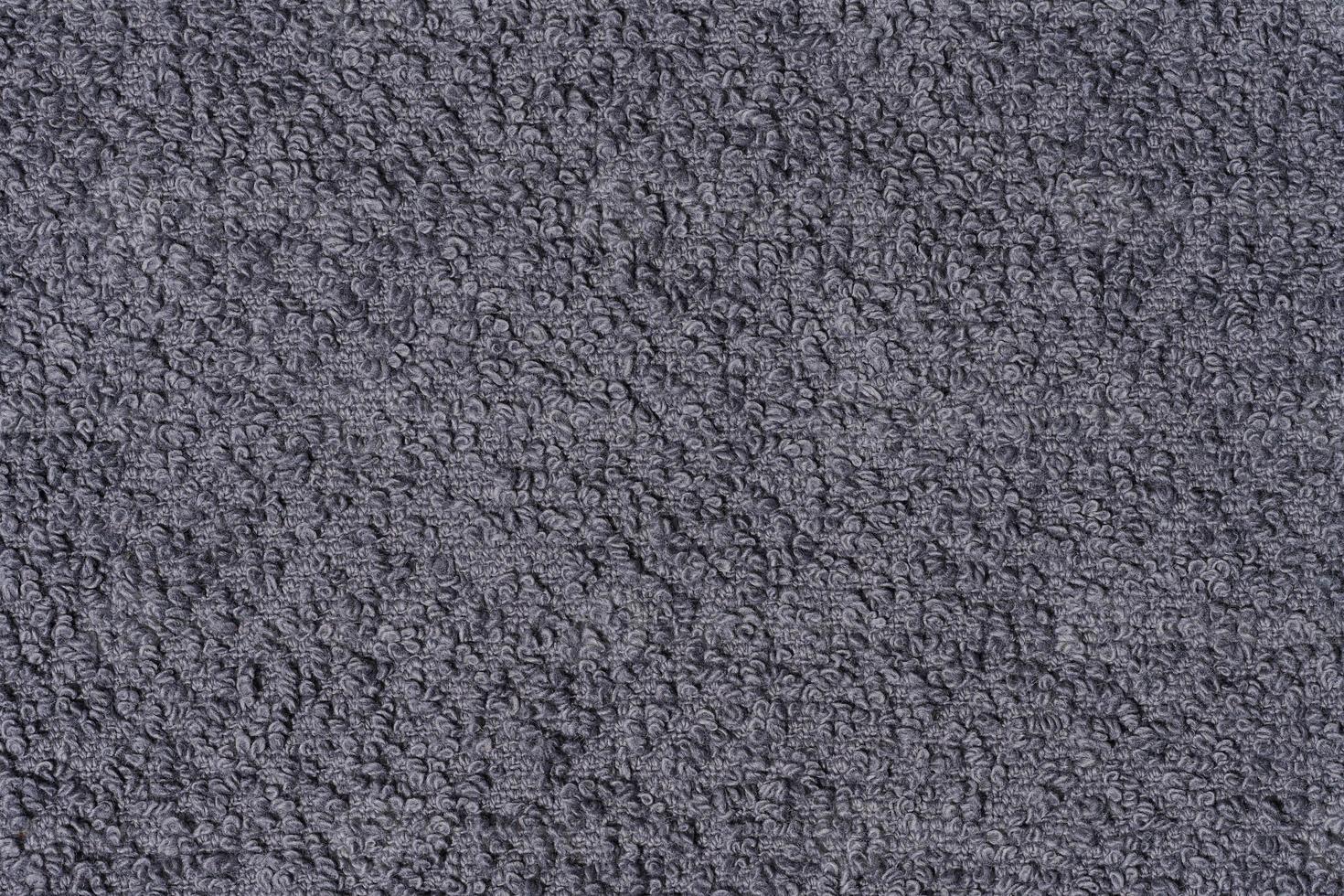 textura de un gris terry algodón toalla, lienzo. macro foto
