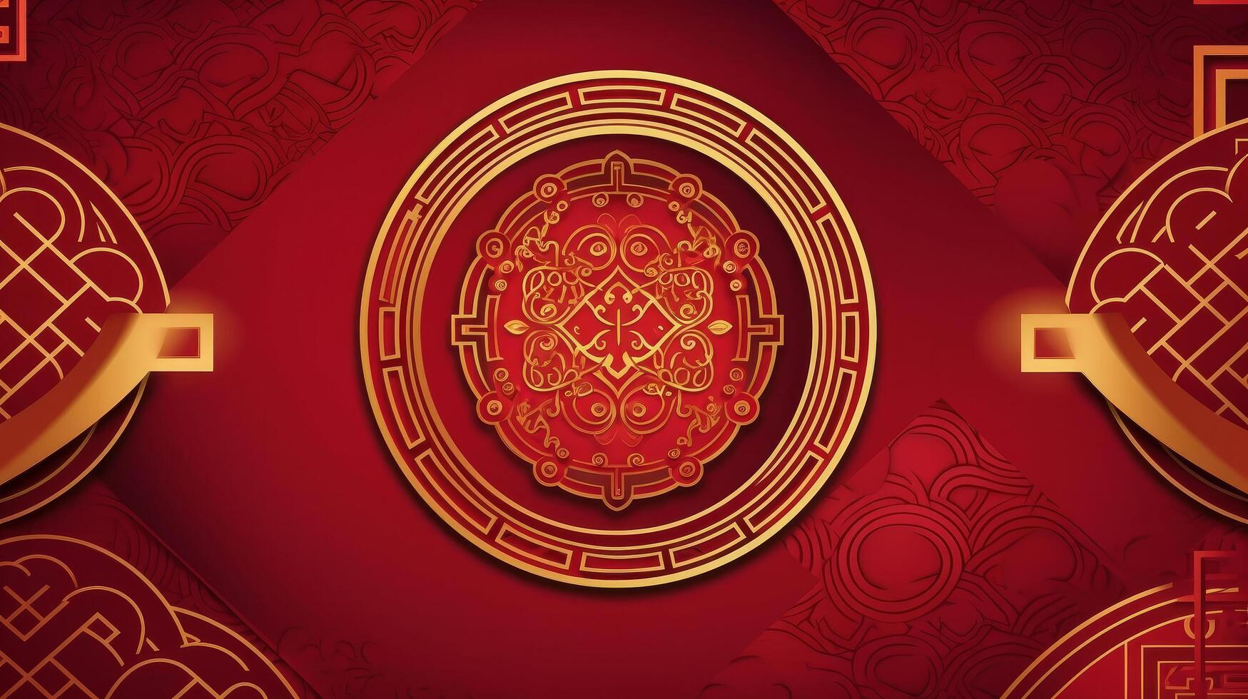 Chinese New Year Background with dragon. Illustration photo
