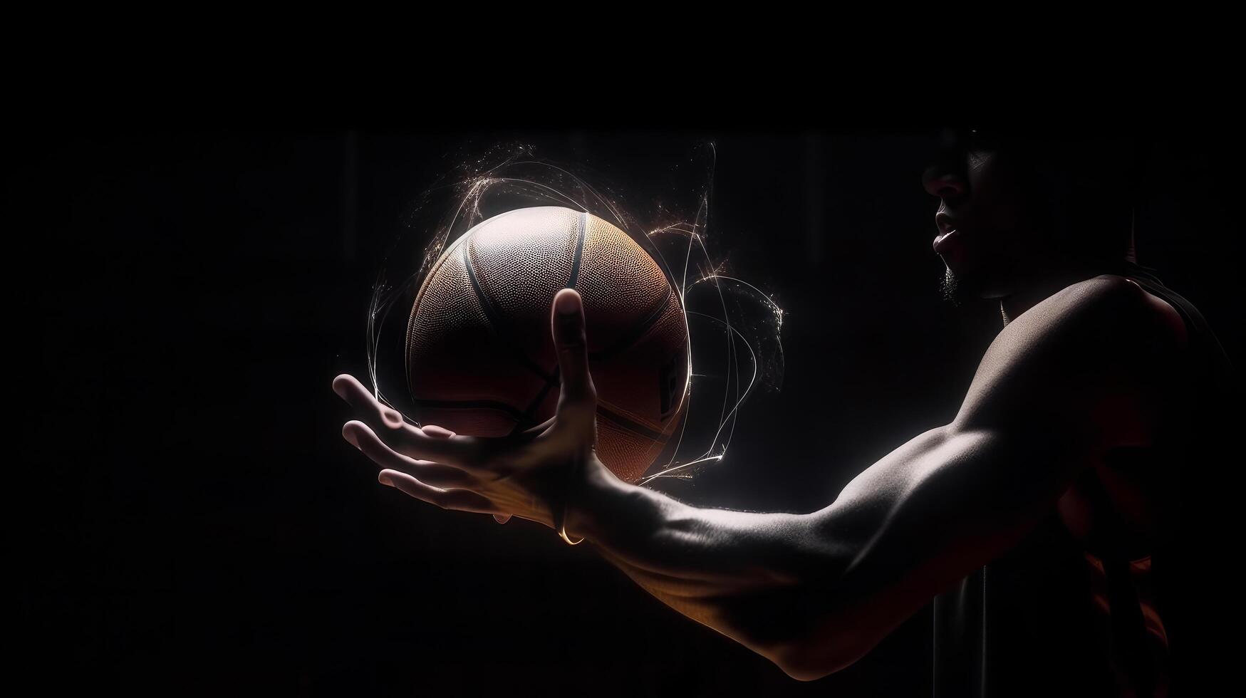 Basketball background. Illustration photo