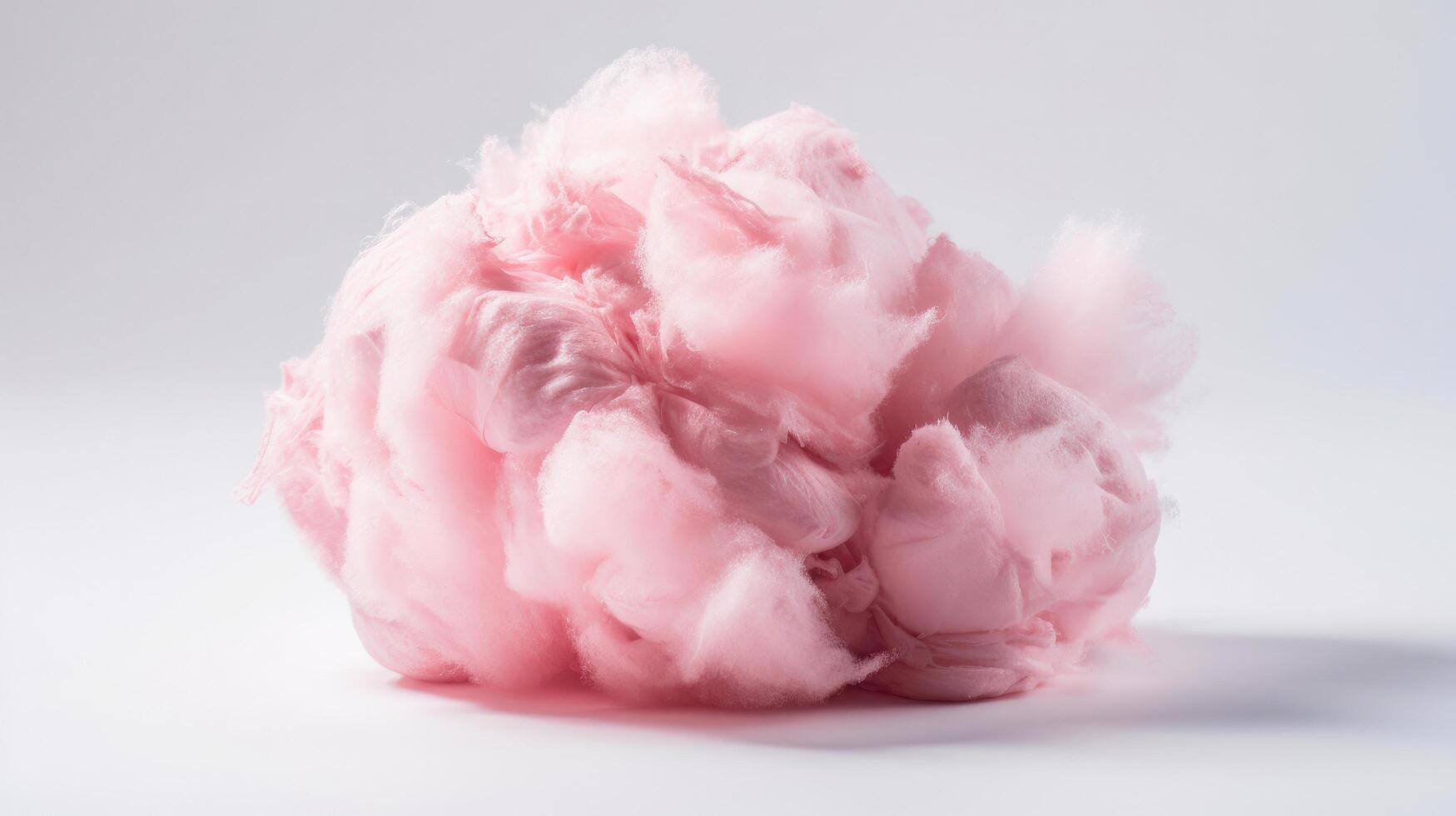 rosado algodón caramelo. ilustración generativo ai foto
