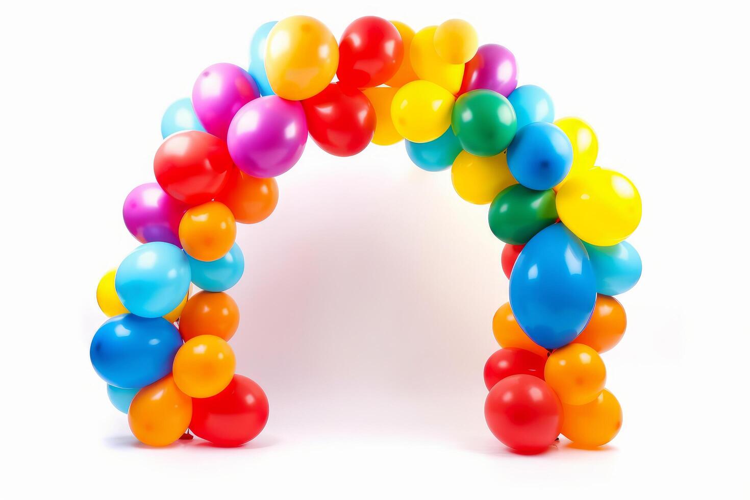 Balloon arch isolated. Illustration photo