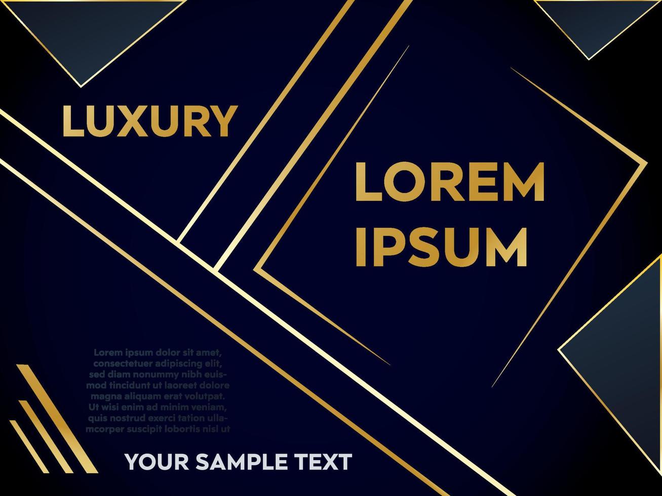 gradient golden luxury banner Vector Background