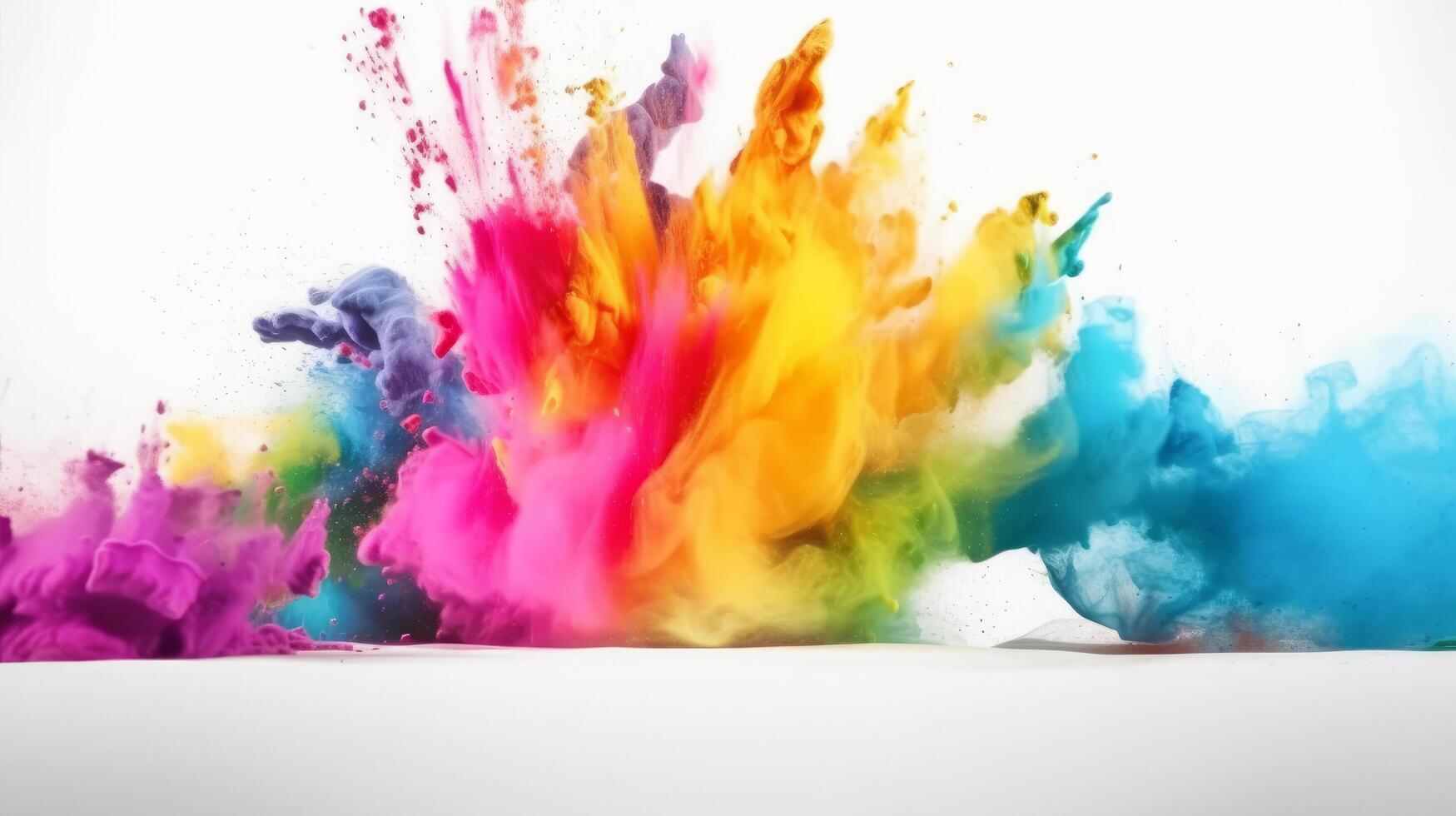 Colorful powder background. Illustration photo