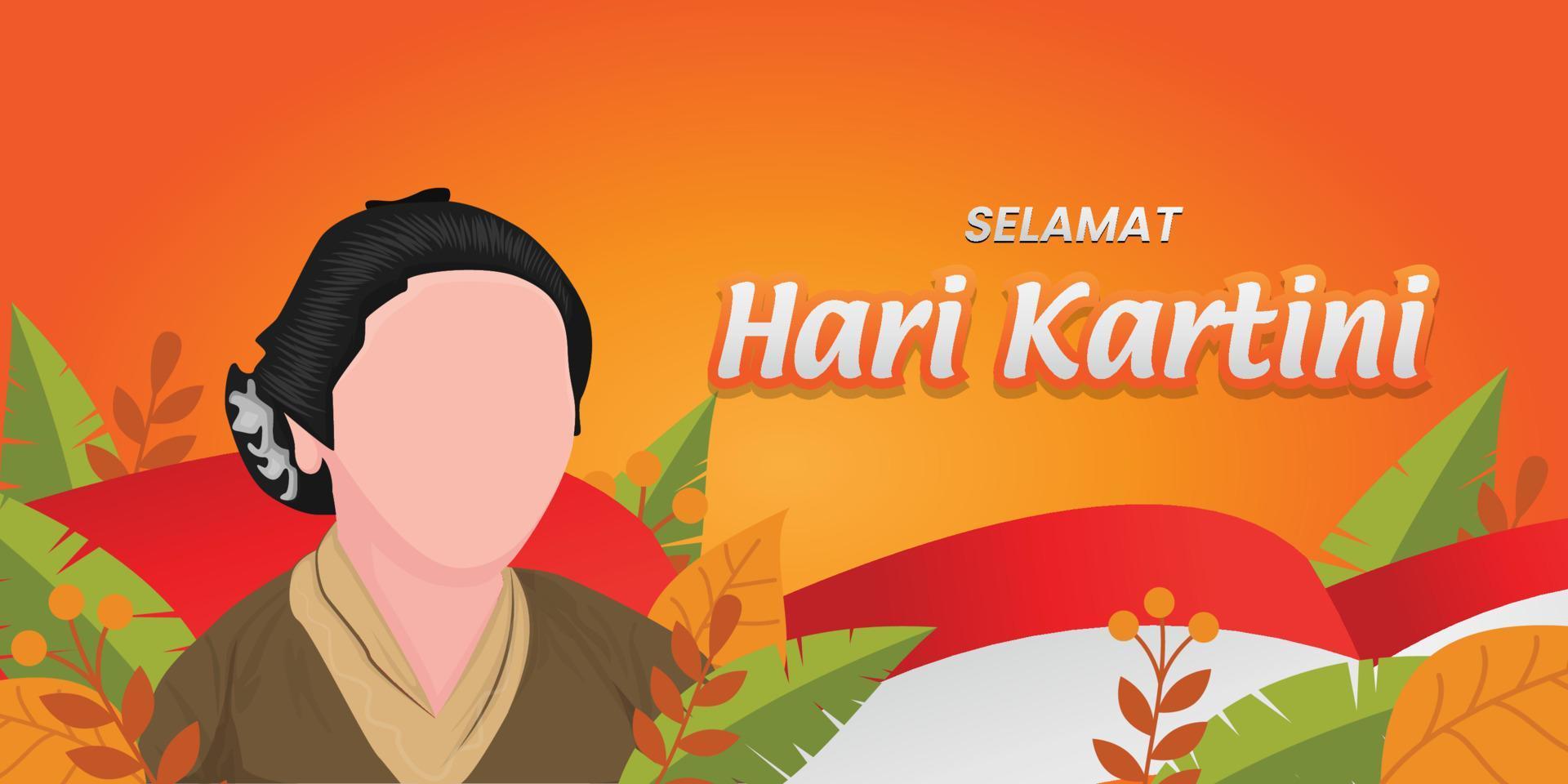 kartini day background vector