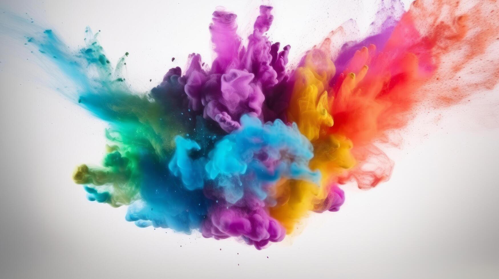 Colorful powder background. Illustration photo