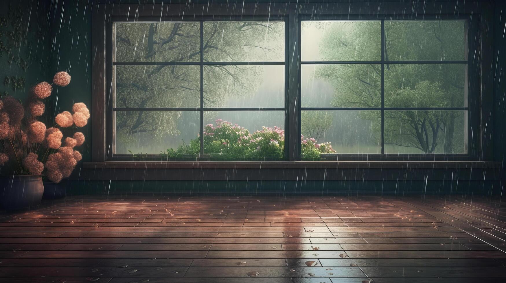 Summer rainy background. Illustration photo