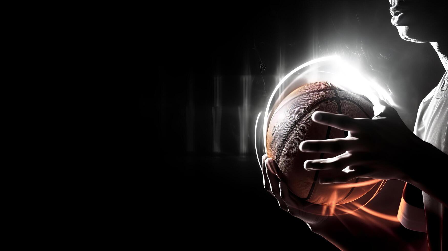 Basketball background. Illustration photo