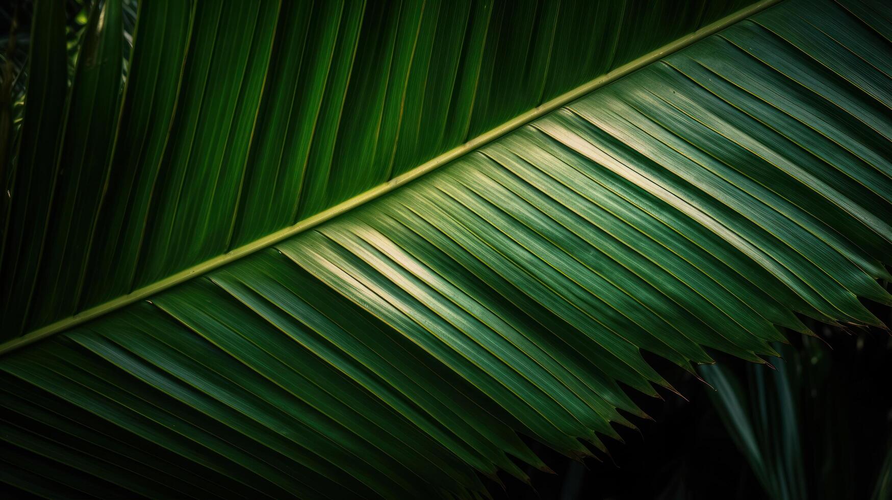 Green Palm Leaf background. Illustration photo