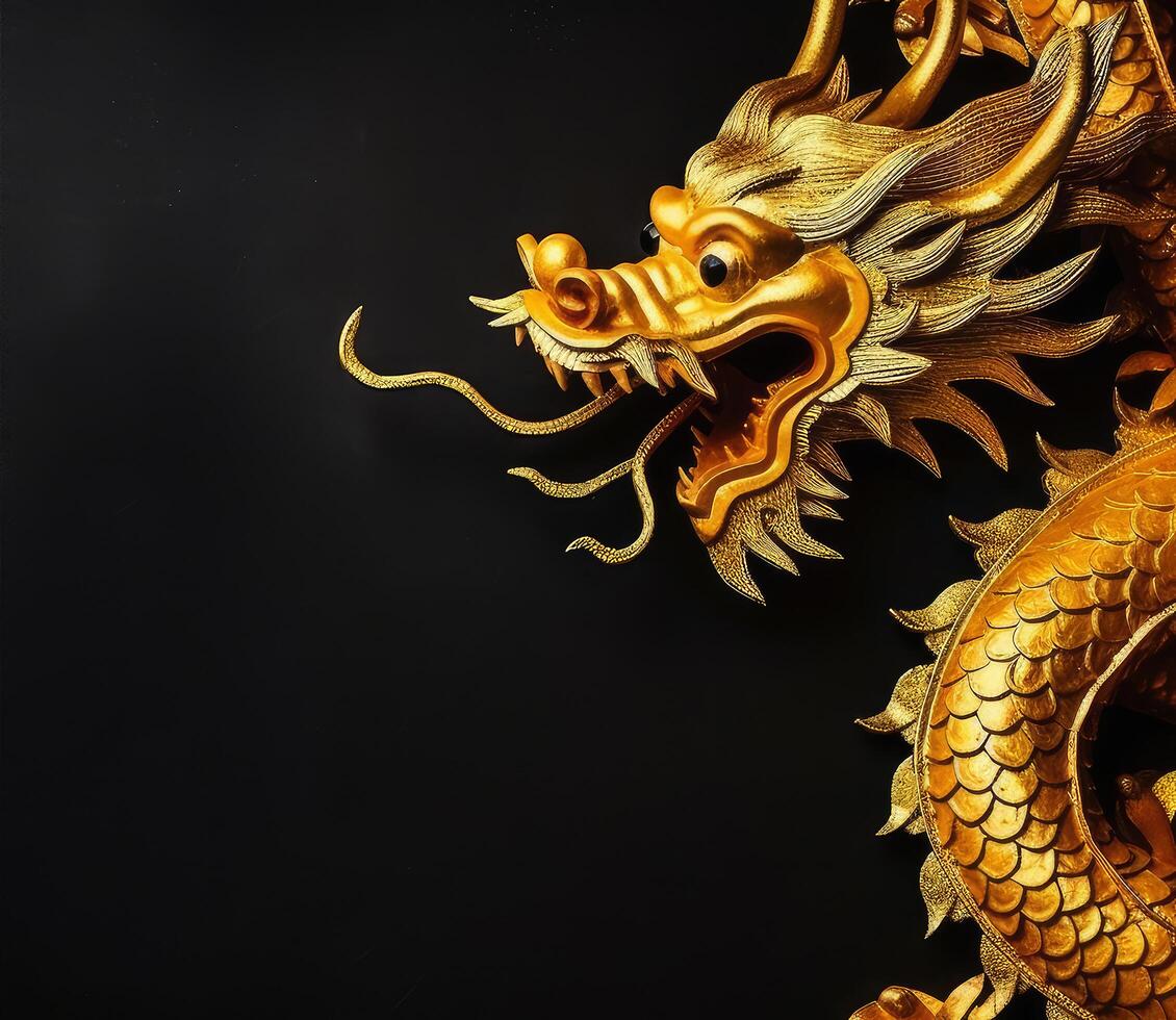 Chinese New Year Background with dragon. Illustration photo
