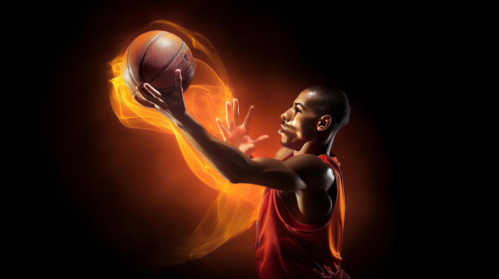 Basketball background. Illustration photo