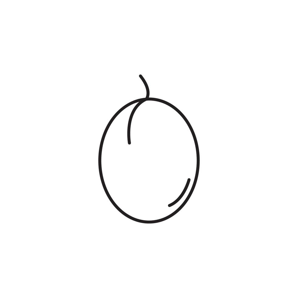 Vector Plum vector icon