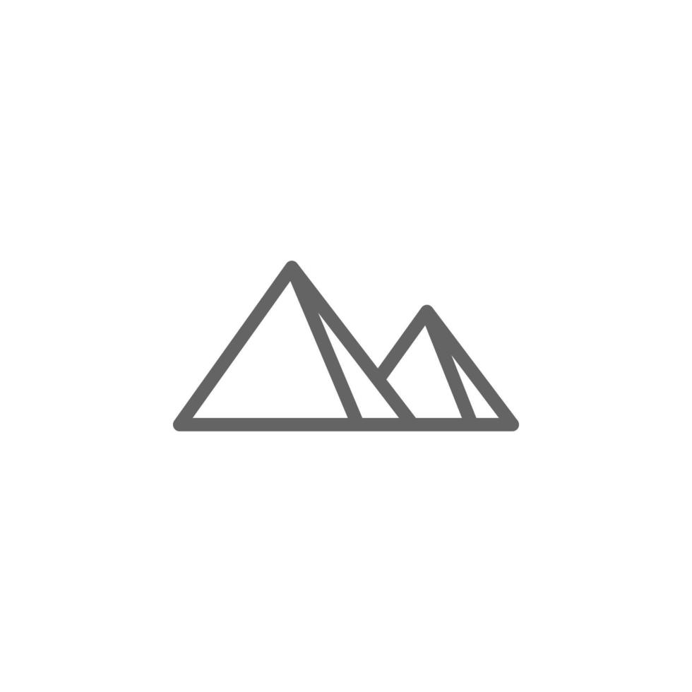 pirámides vector icono