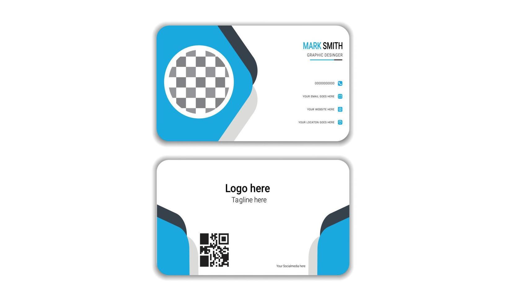 This Business card design is for business promotion, expansion and introduction and business card and modern and style design vector