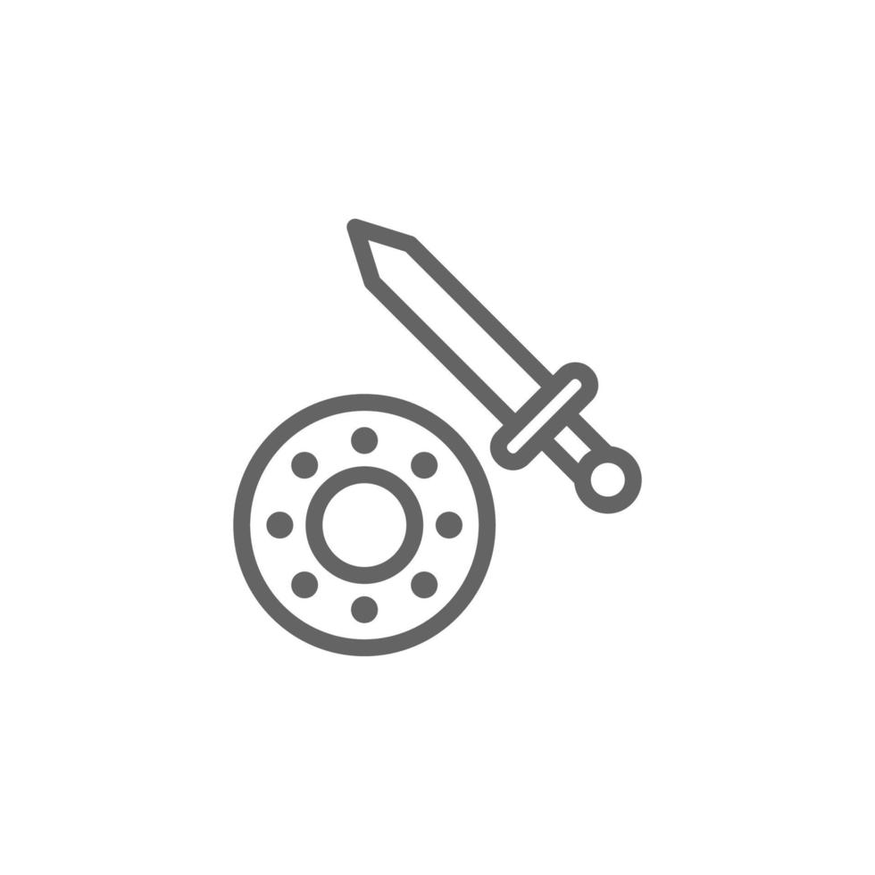 sword, sew vector icon