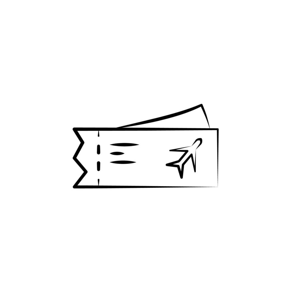 ticket vector icon