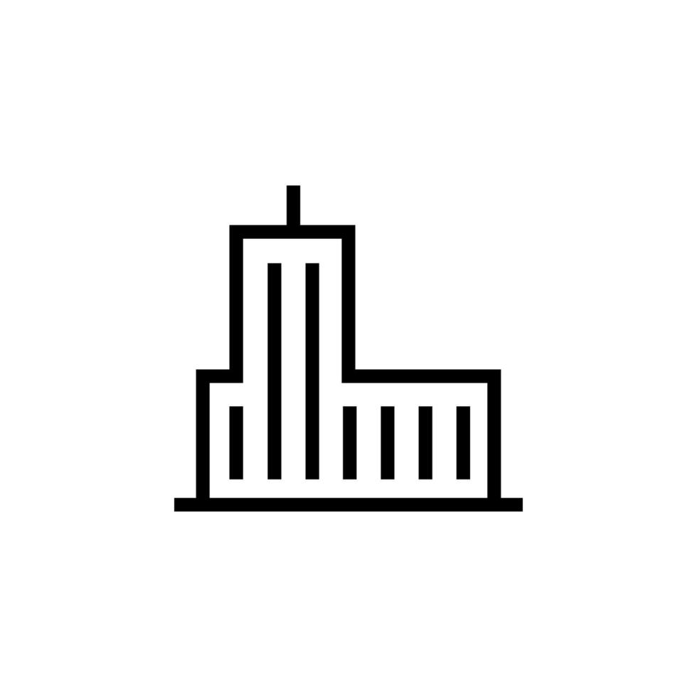 icono de vector de edificio